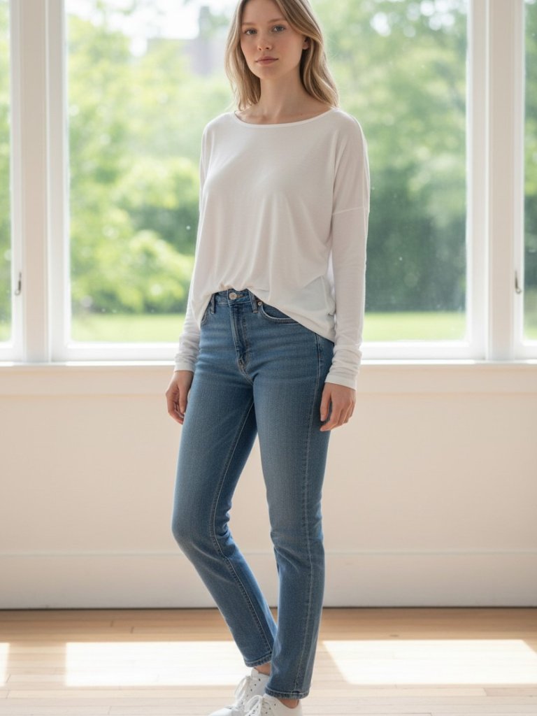 Project Social T Boat Neck Long Sleeve Top White Slouchy Dolman Cozy Knit Xs